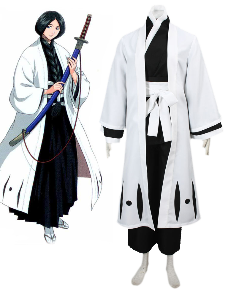 Bleach Gotei Thirteen Retsu Unohana Captain of the 4th Division Soul Reaper Kimono Cosplay Costumes